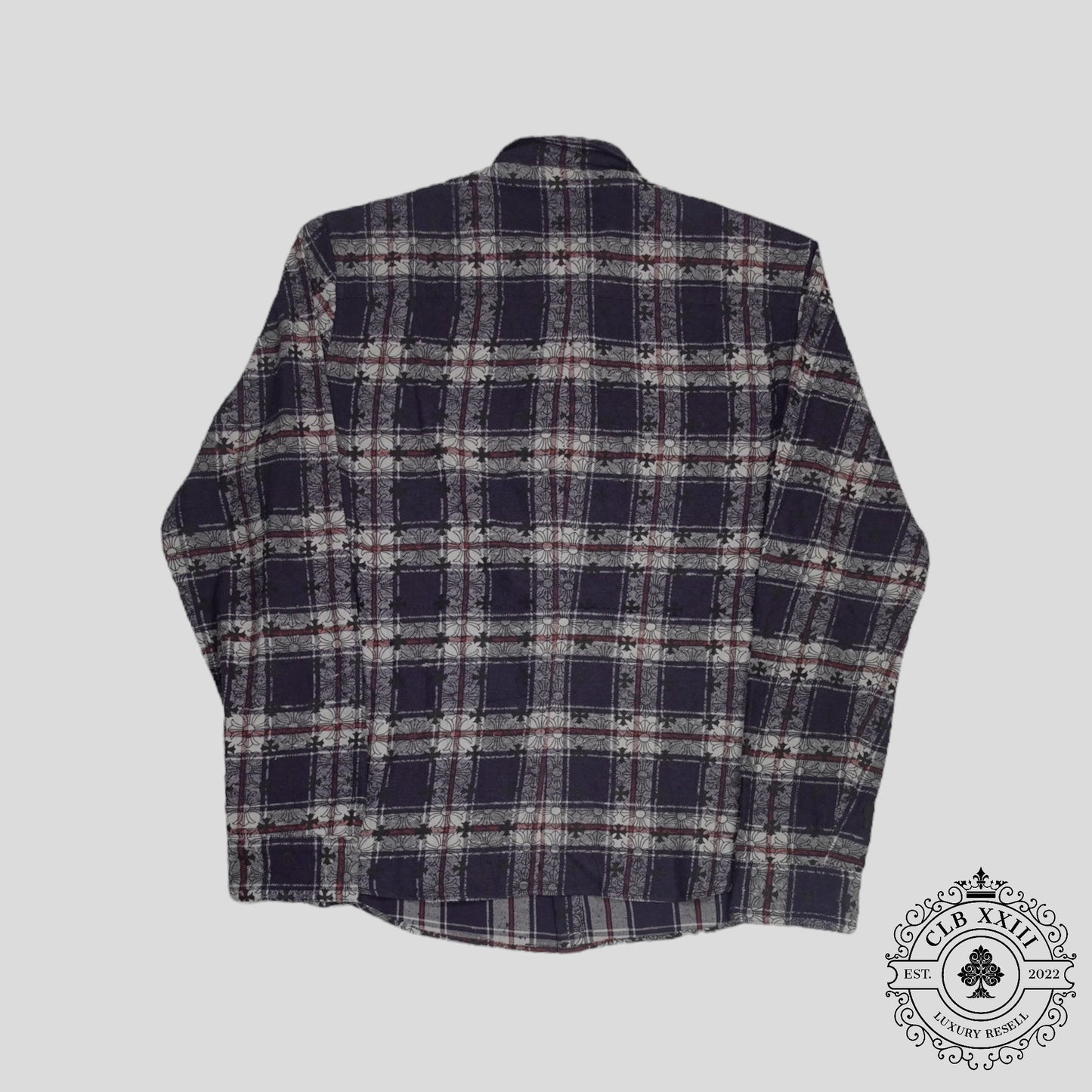 Chrome Hearts Loose Ends Flannel in Blue