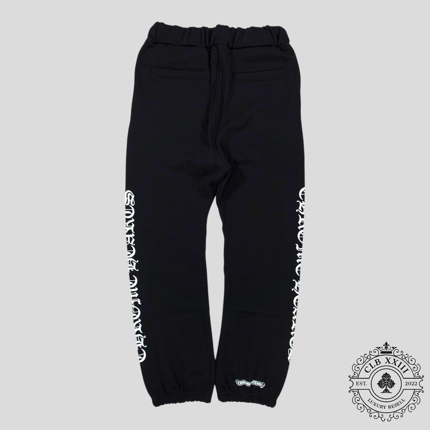 Chrome Hearts Scroll Logo Sweatpants in Black