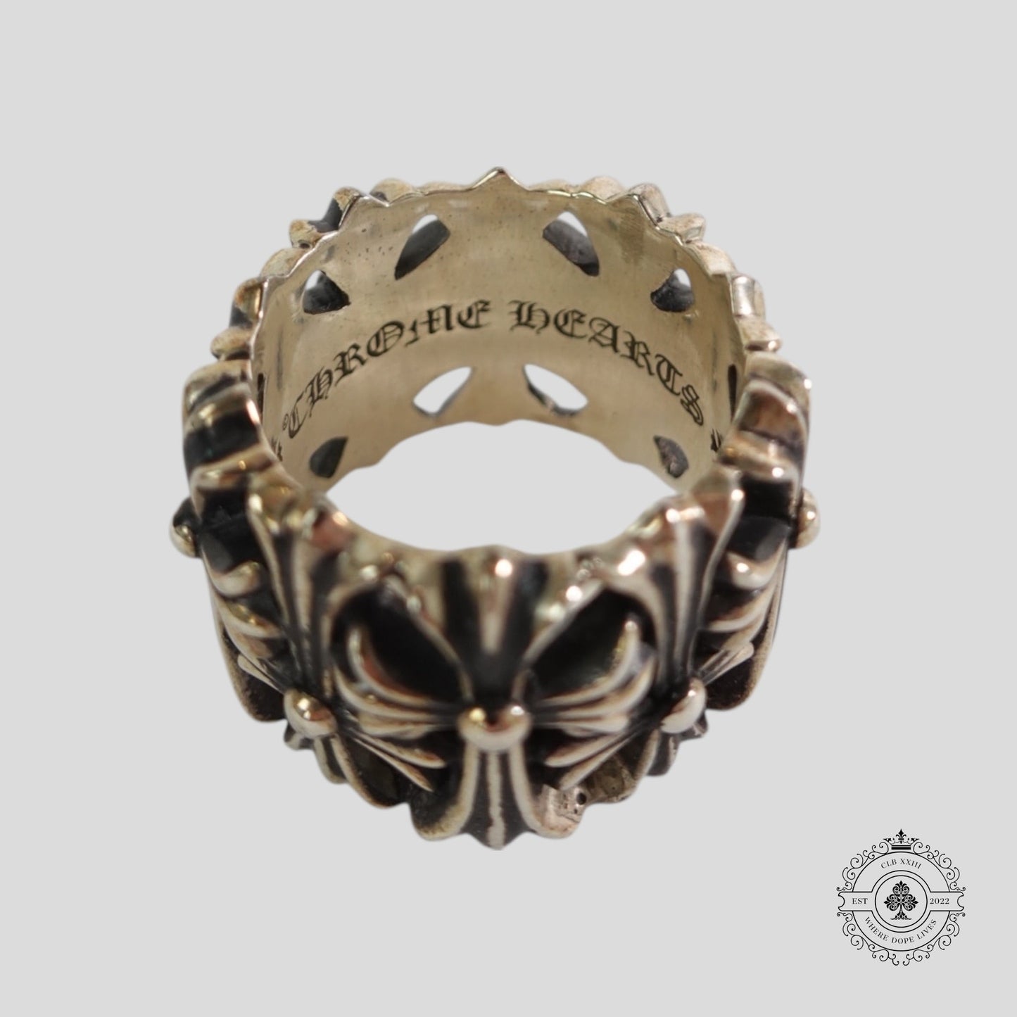 Chrome Hearts Cemetery Ring in Silver