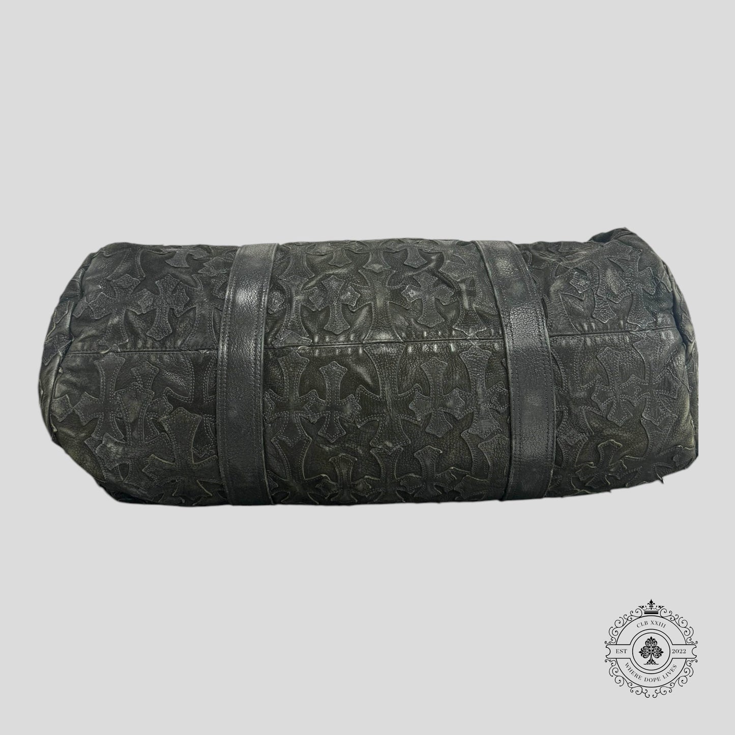 Chrome Hearts Leather Cross Patch Duffle Bag