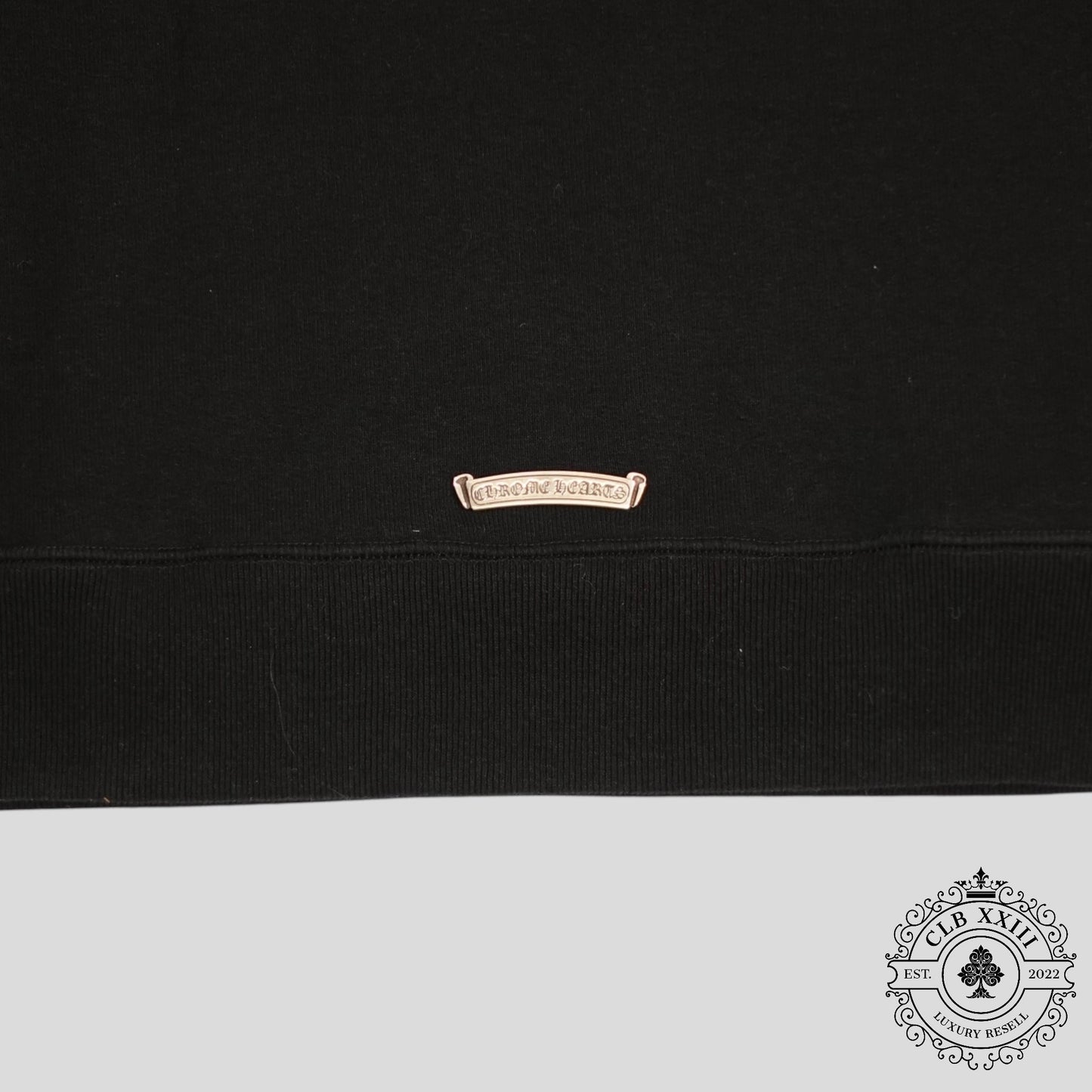 Chrome Hearts Cemetery Cross Seven-11 Crewneck in Black
