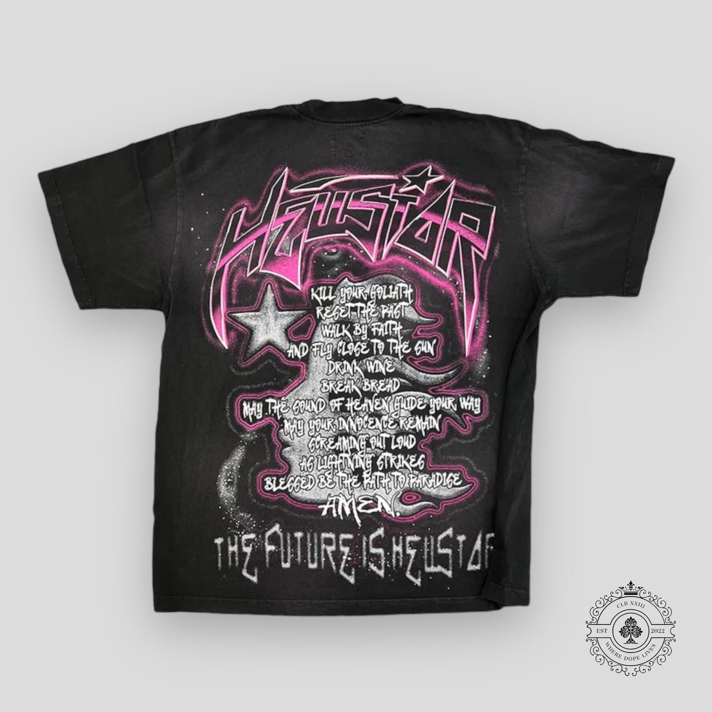 Hellstar The Future T-Shirt Black/Pink