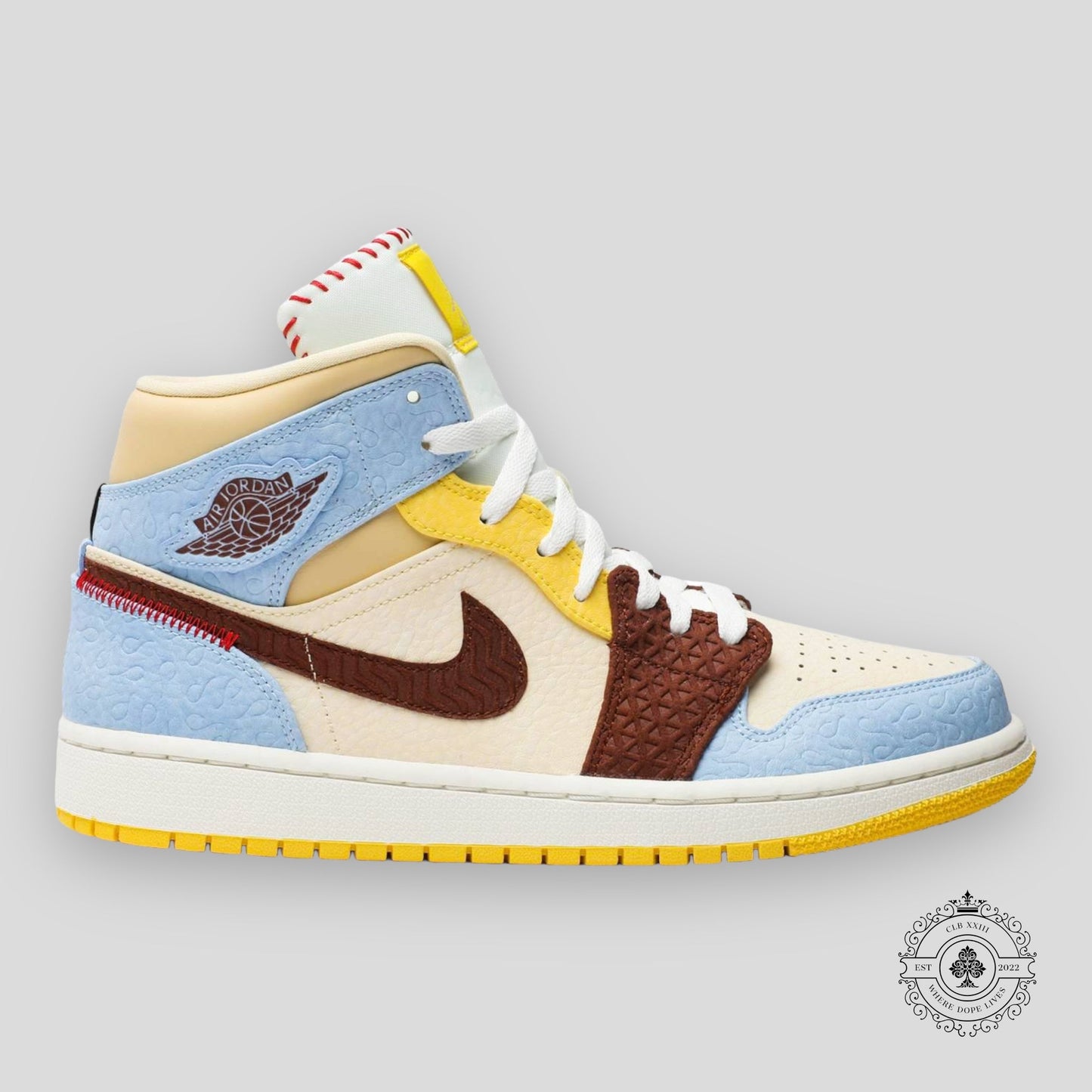 Air Jordan 1 Mid SE Fearless Maison Chateau Rouge