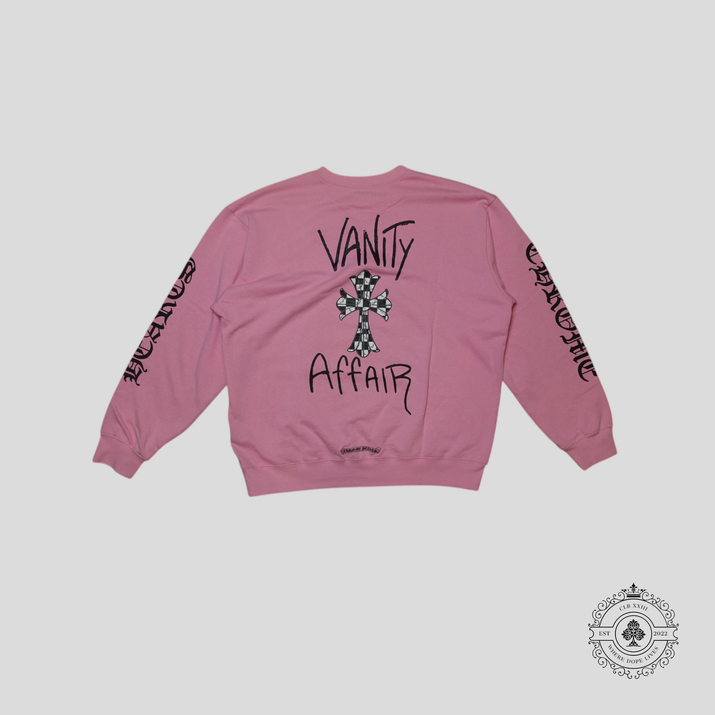Chrome Hearts Vanity Affair Crewneck in Pink