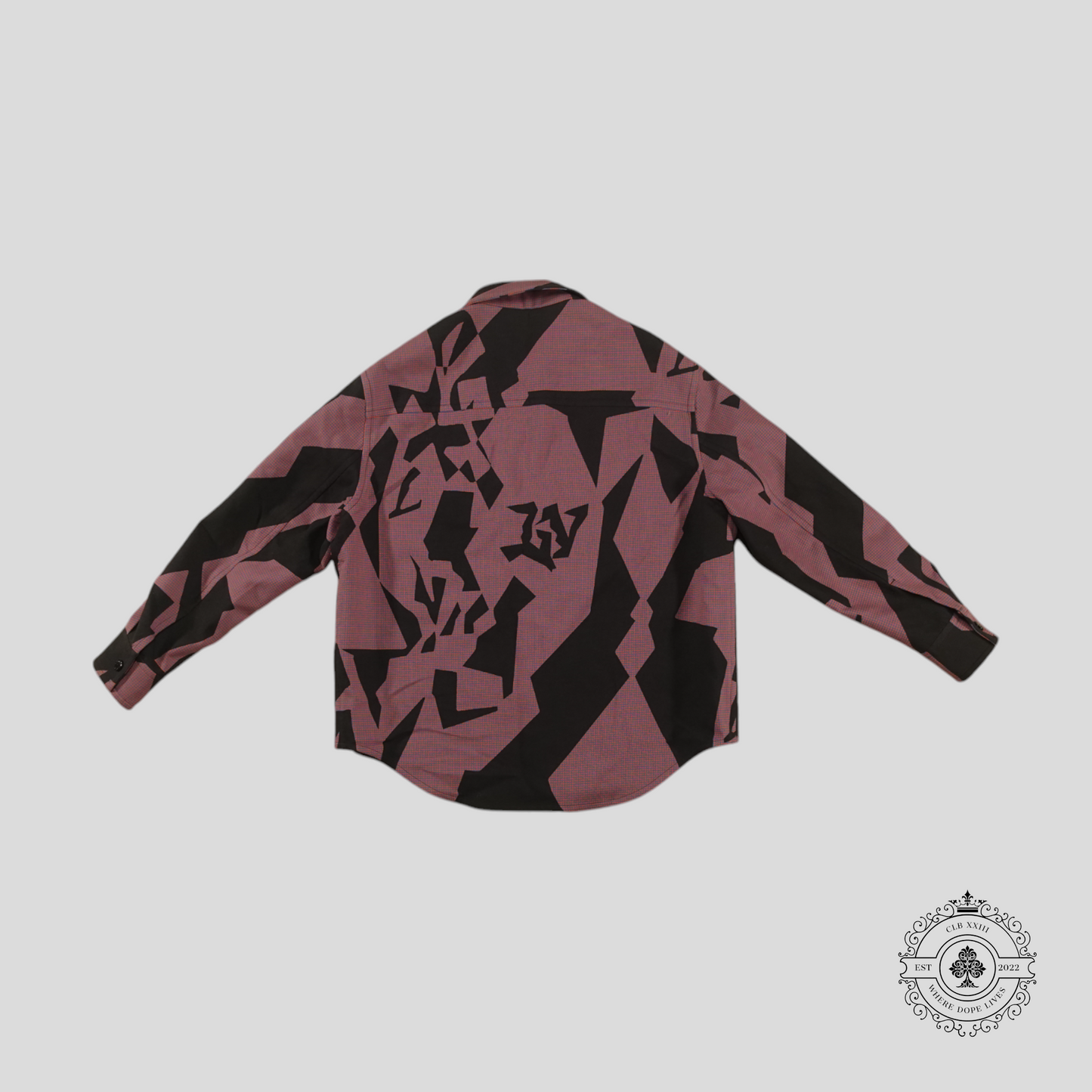 Louis Vuitton Abstract Houndstooth Double Faced Overshirt in Brown