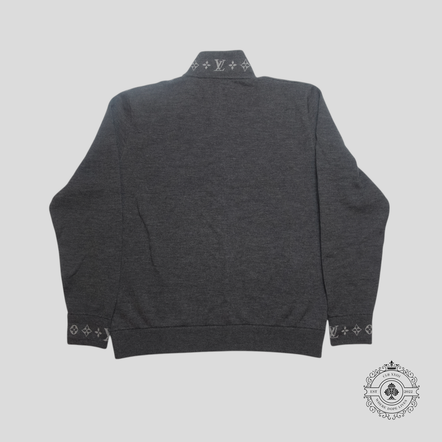 Louis Vuitton Double Faced Knit Wool Travel Blouson in Grey
