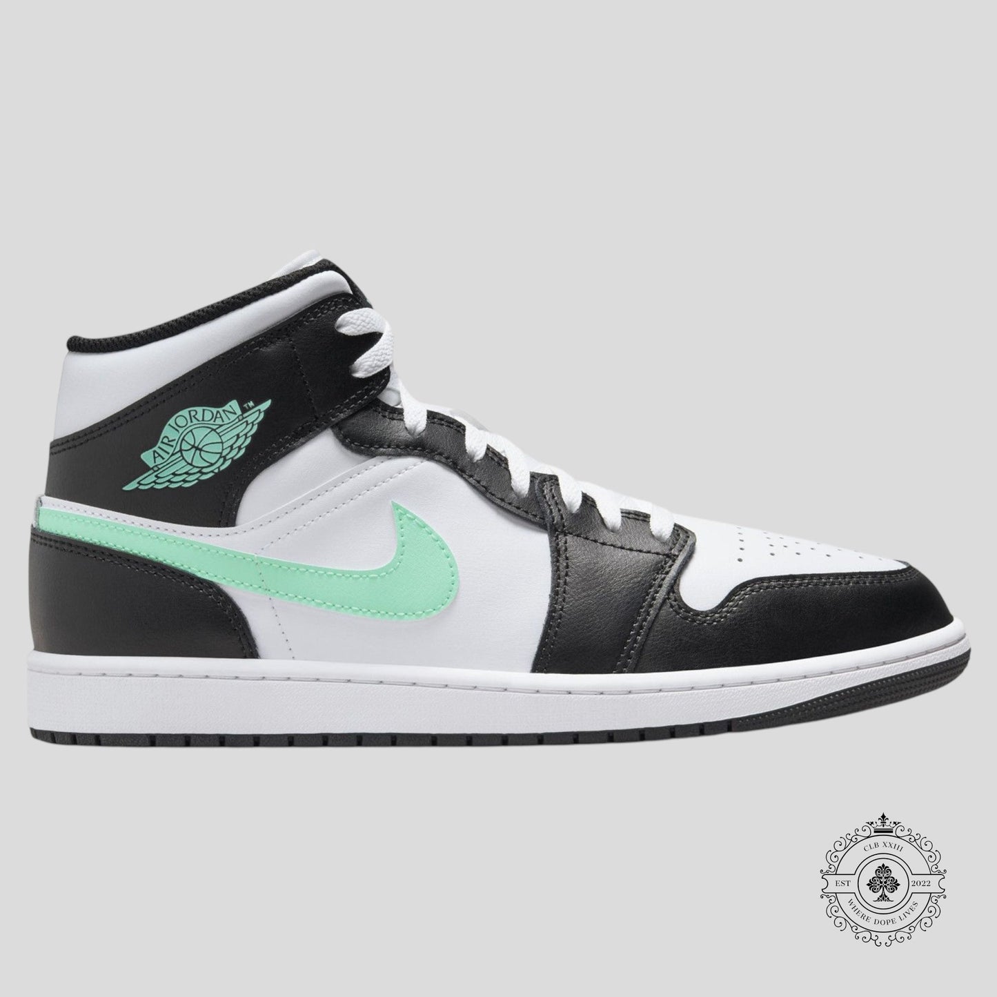 Air Jordan 1 Mid Green Glow