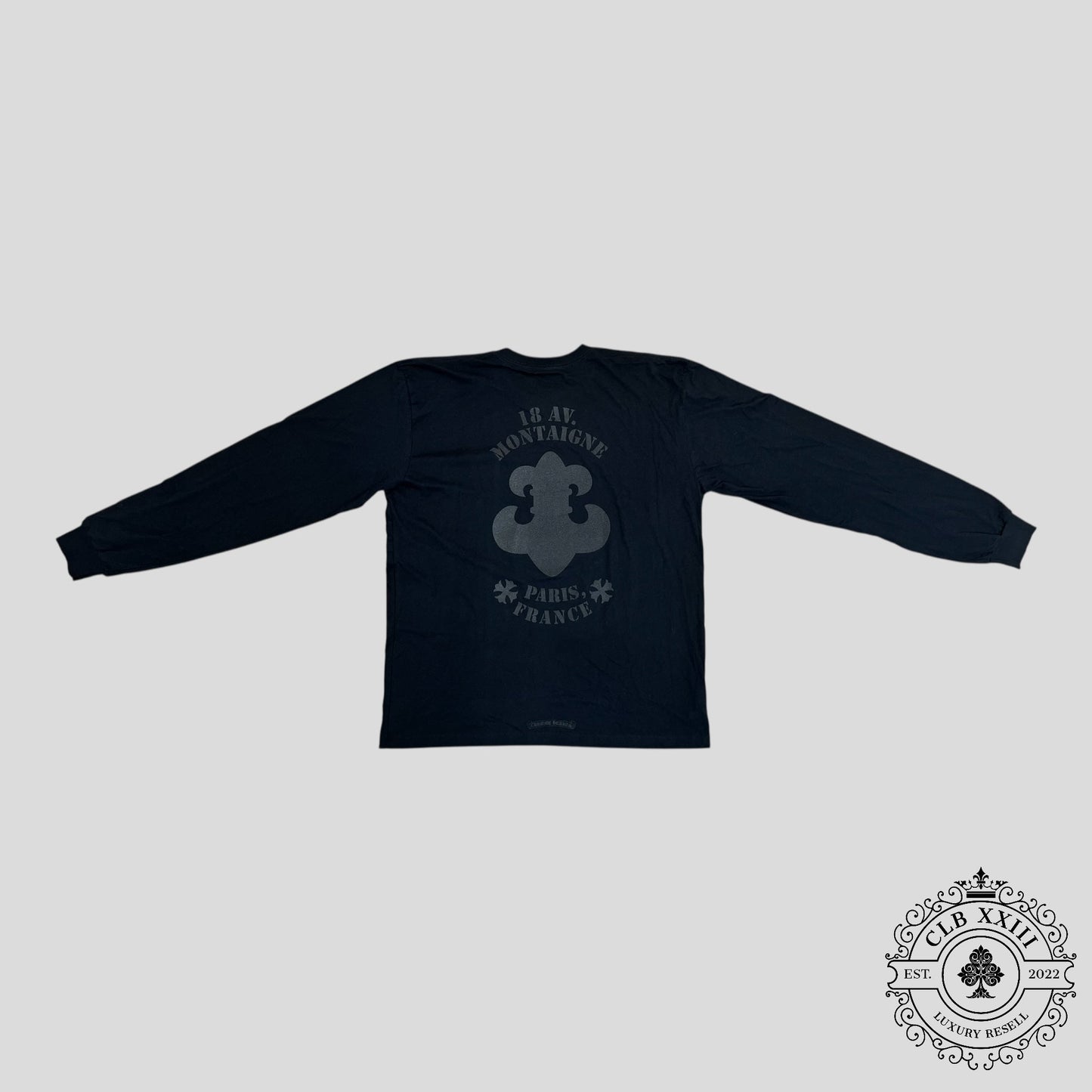 Chrome Hearts Paris Exclusive Long Sleeve Shirt in Black