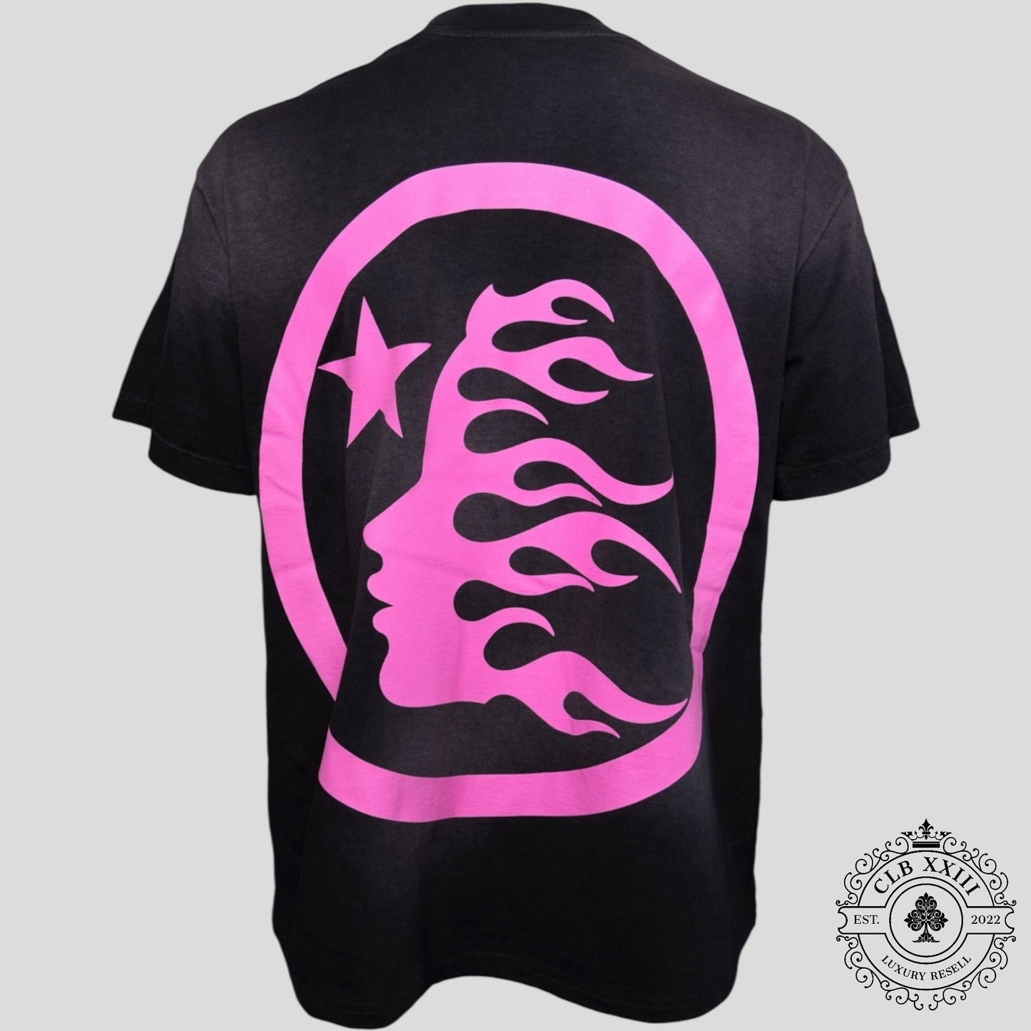 Hellstar Classic Rhinestone Logo T-Shirt in Black