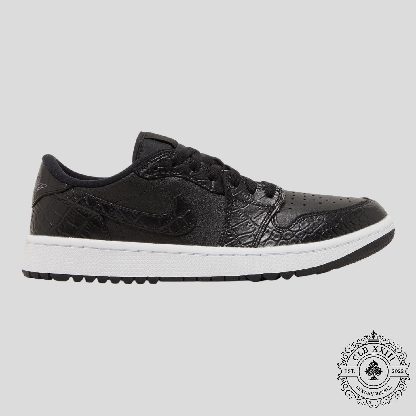 Air Jordan 1 Retro Low Golf Black Croc