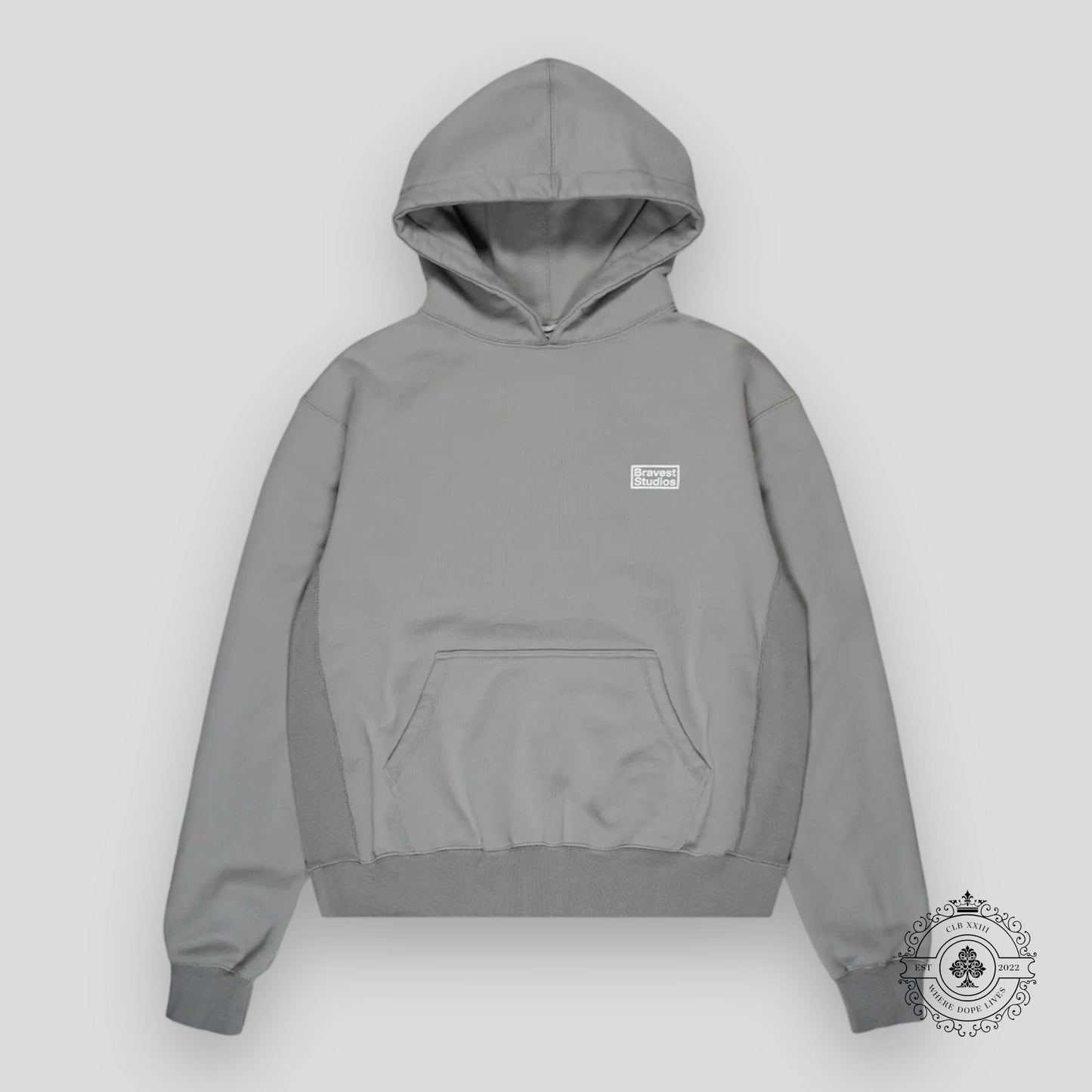 Bravest Studios Classic Hoodie in Grey