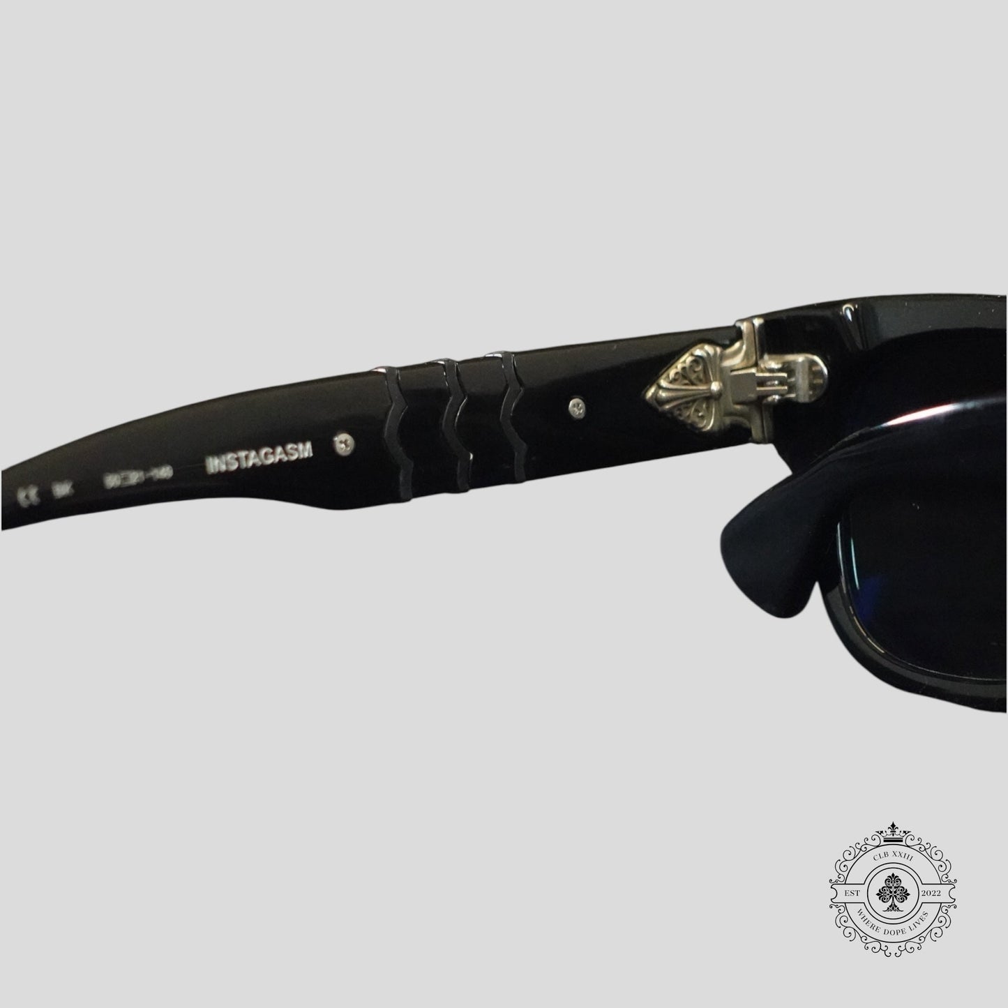 Chrome Hearts Instagasm Glasses in Black/Silver