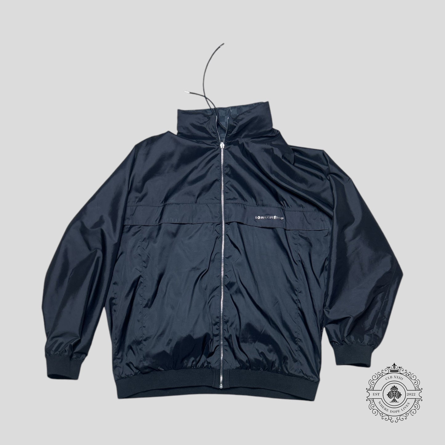 Louis Vuitton Reversible Checkered Damier Windbreaker in Black