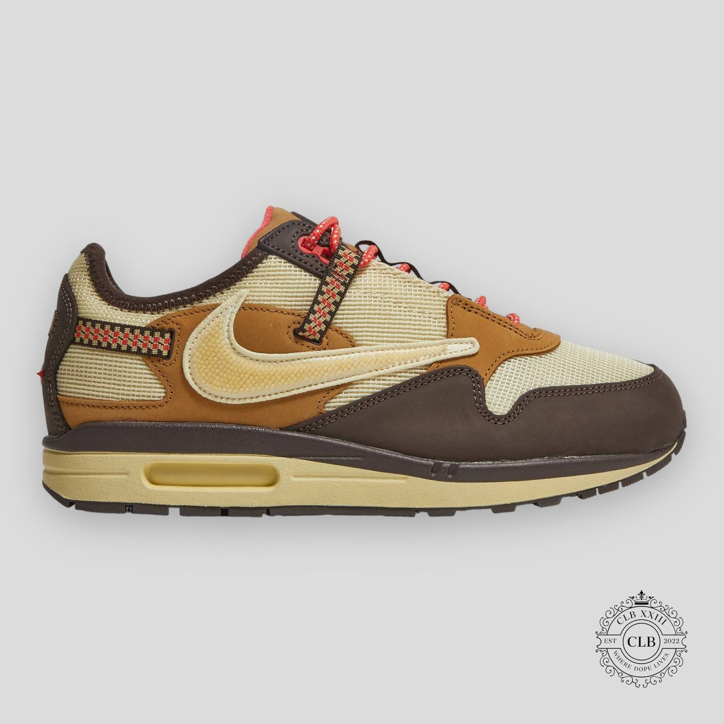 NIKE AIR MAX 1 X TRAVIS SCOTT "BAROQUE BROWN"