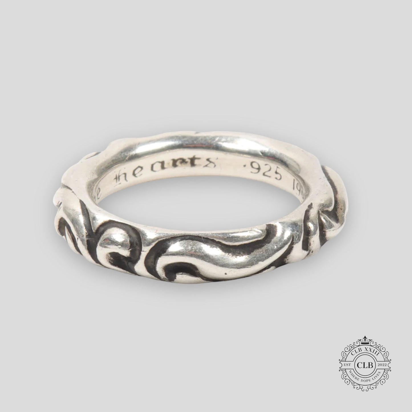 CHROME HEARTS SCROLL RING