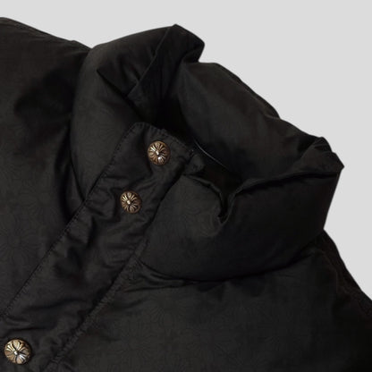 Chrome Hearts Plus Pattern Puffer in Black