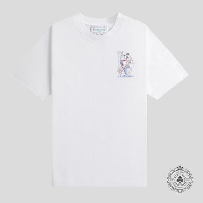 Casablanca Drawing Lab Printed Tee in White