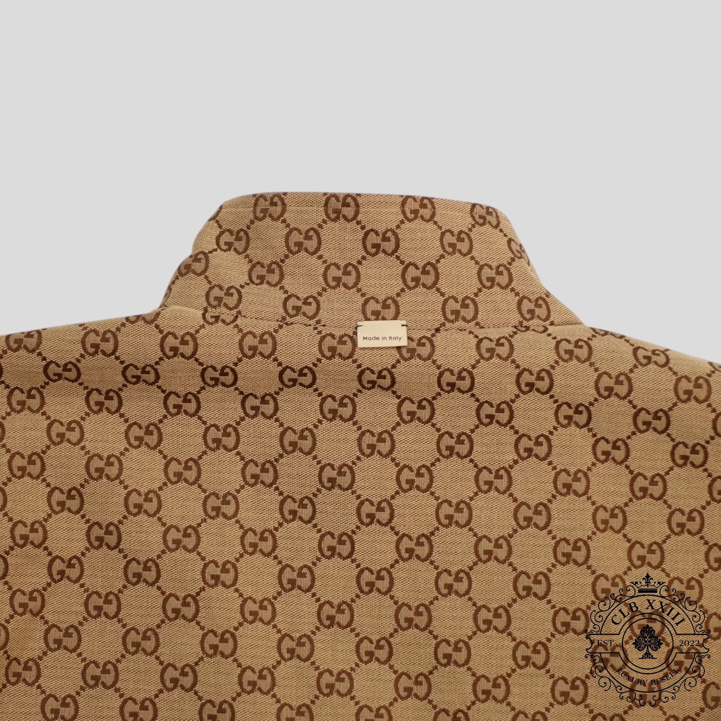 Gucci GG Supreme Canvas Reversible Jacket in Brown