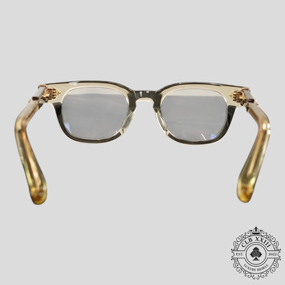 Chrome Hearts Jenna Tail Yea Glasses in Clear/Gold