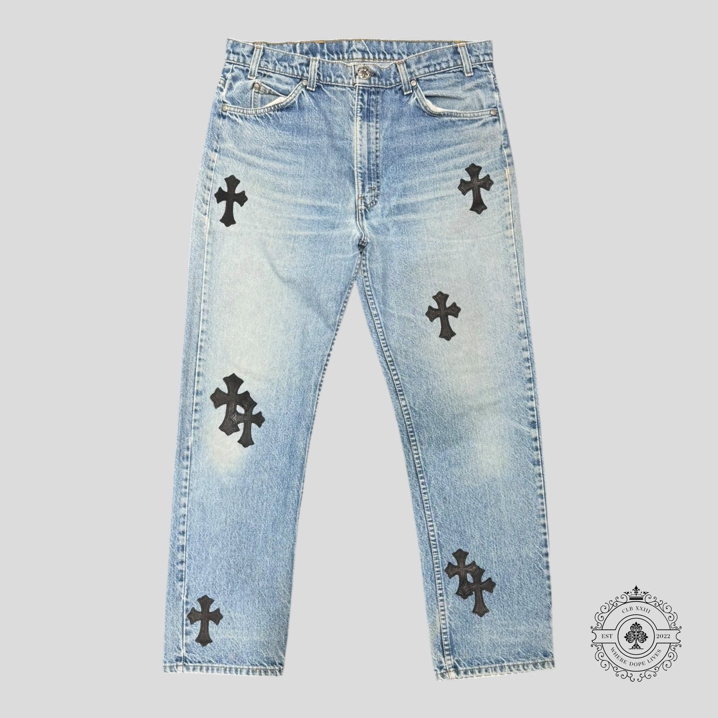 Chrome Hearts Levis Cross Patch Jeans