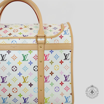 Louis Vuitton x Takashi Murakami Dog Bag in White