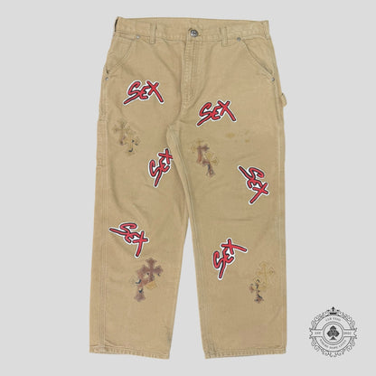 Chrome Hearts Sex Records Patch Carpenter Pants