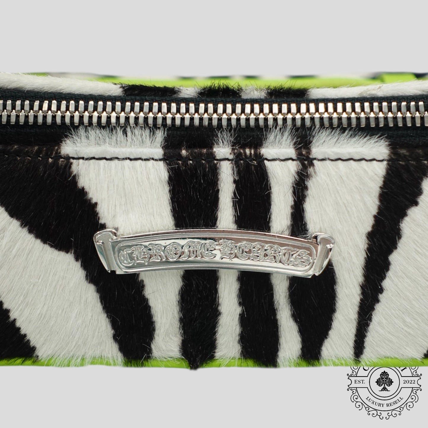 Chrome Hearts Jewelry Case in Zebra / Green