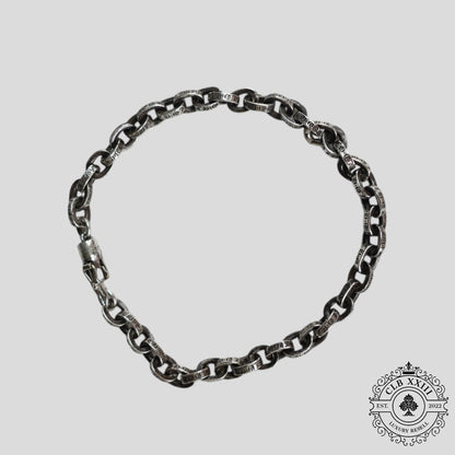 Chrome Hearts Paper Chain Bracelet in Silver