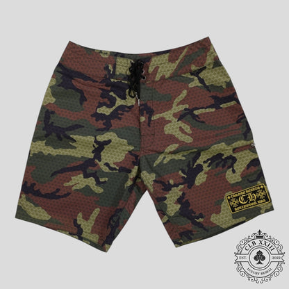 Chrome Hearts Board Shorts in Camo