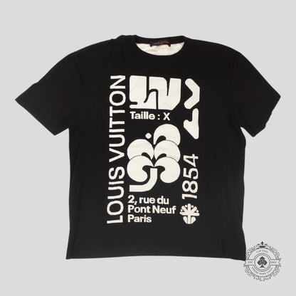 Louis Vuitton Intarsia Graphic Tee in Black