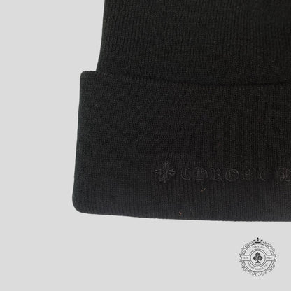 Chrome Hearts CH Embroidered Beanie in Black