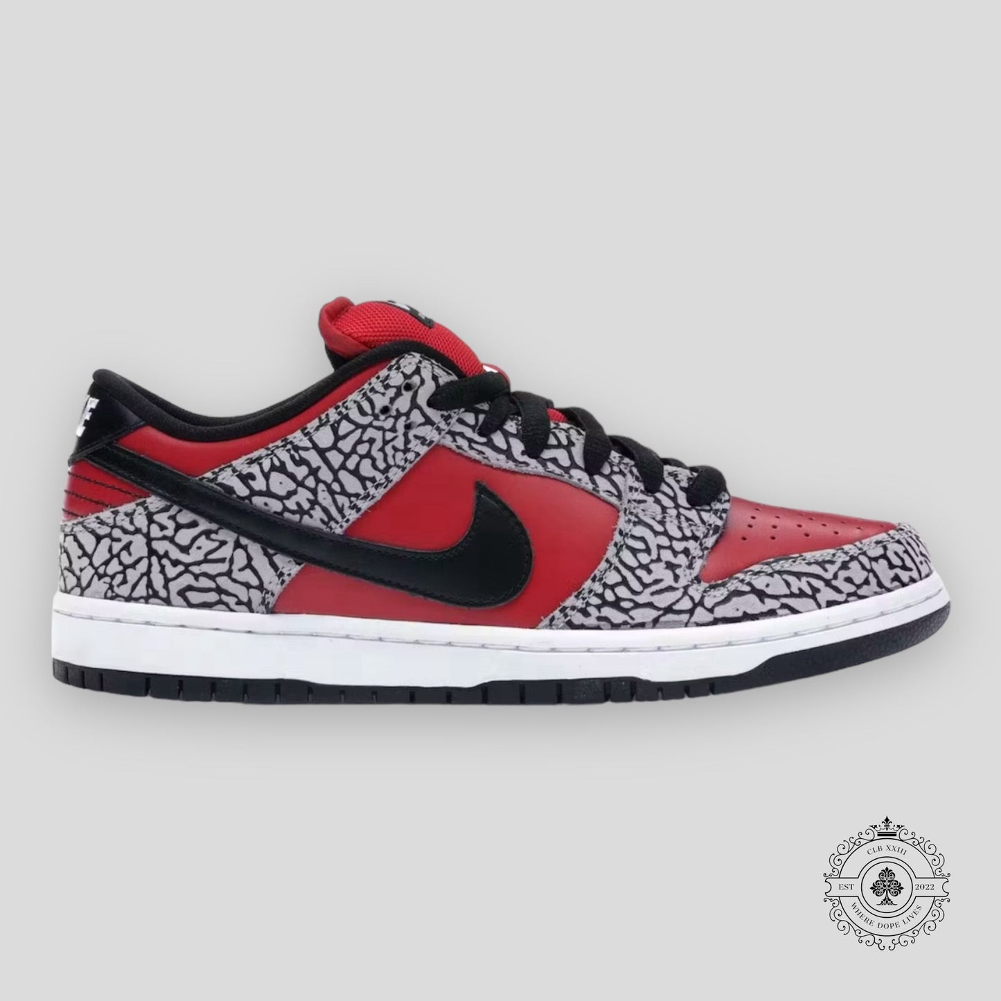 Nike SB Dunk Low Supreme Red Cement 2012
