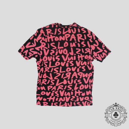 Louis Vuitton Stephen Sprouse Graffiti Tee in Black/Pink