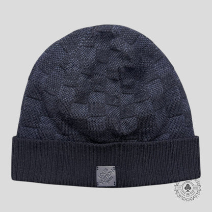 Louis Vuitton Damier Beanie in Navy