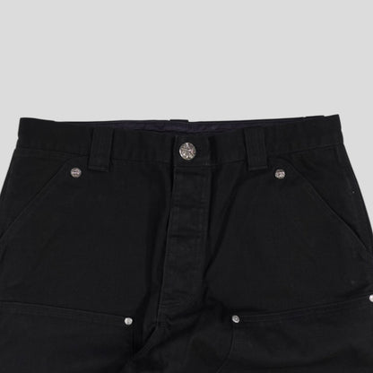 Chrome Hearts Double Knee Carpenter Pants in Black