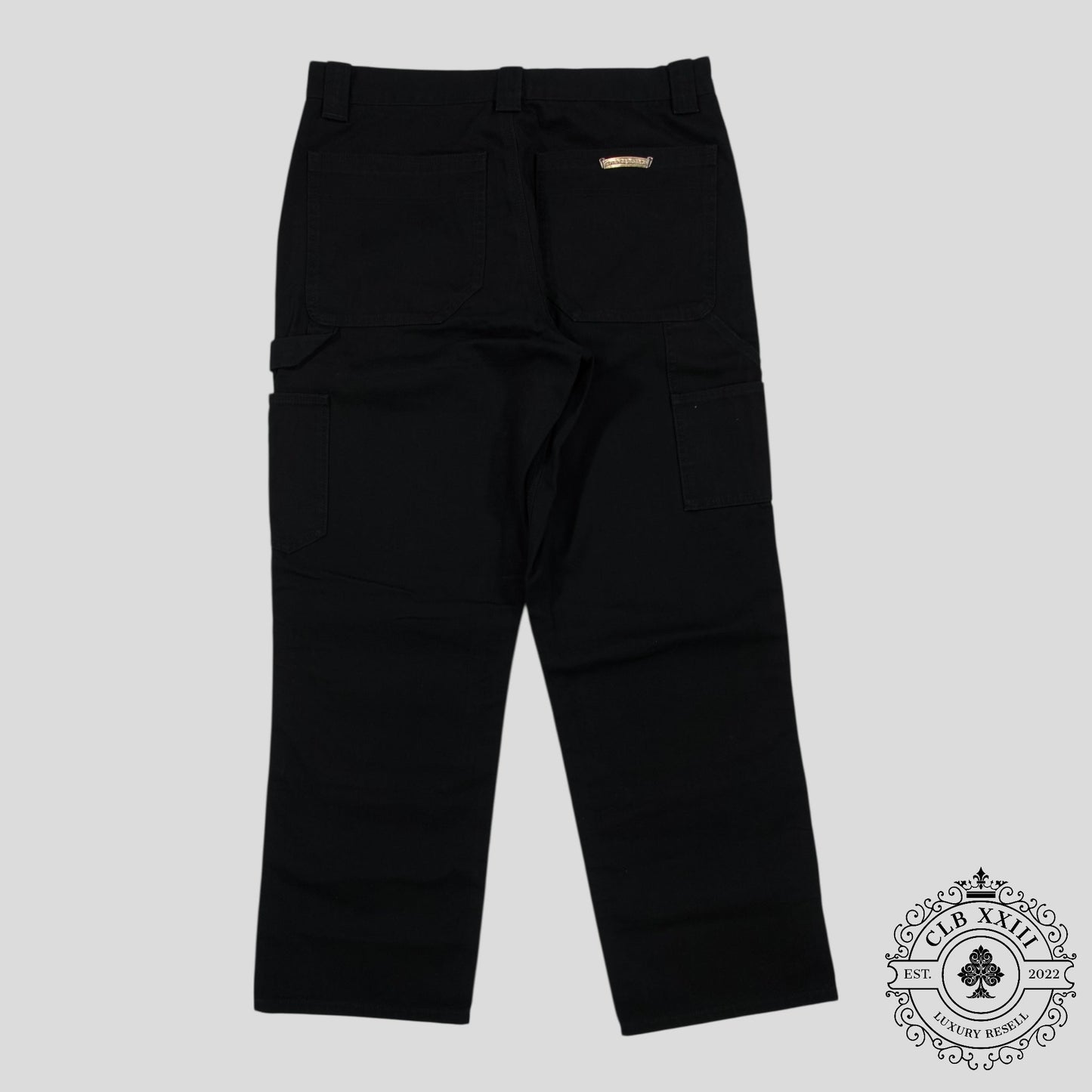 Chrome Hearts Double Knee Carpenter Pants in Black
