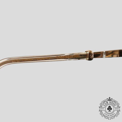 Chrome Hearts Tittansluvr Glasses in Clear/Gold