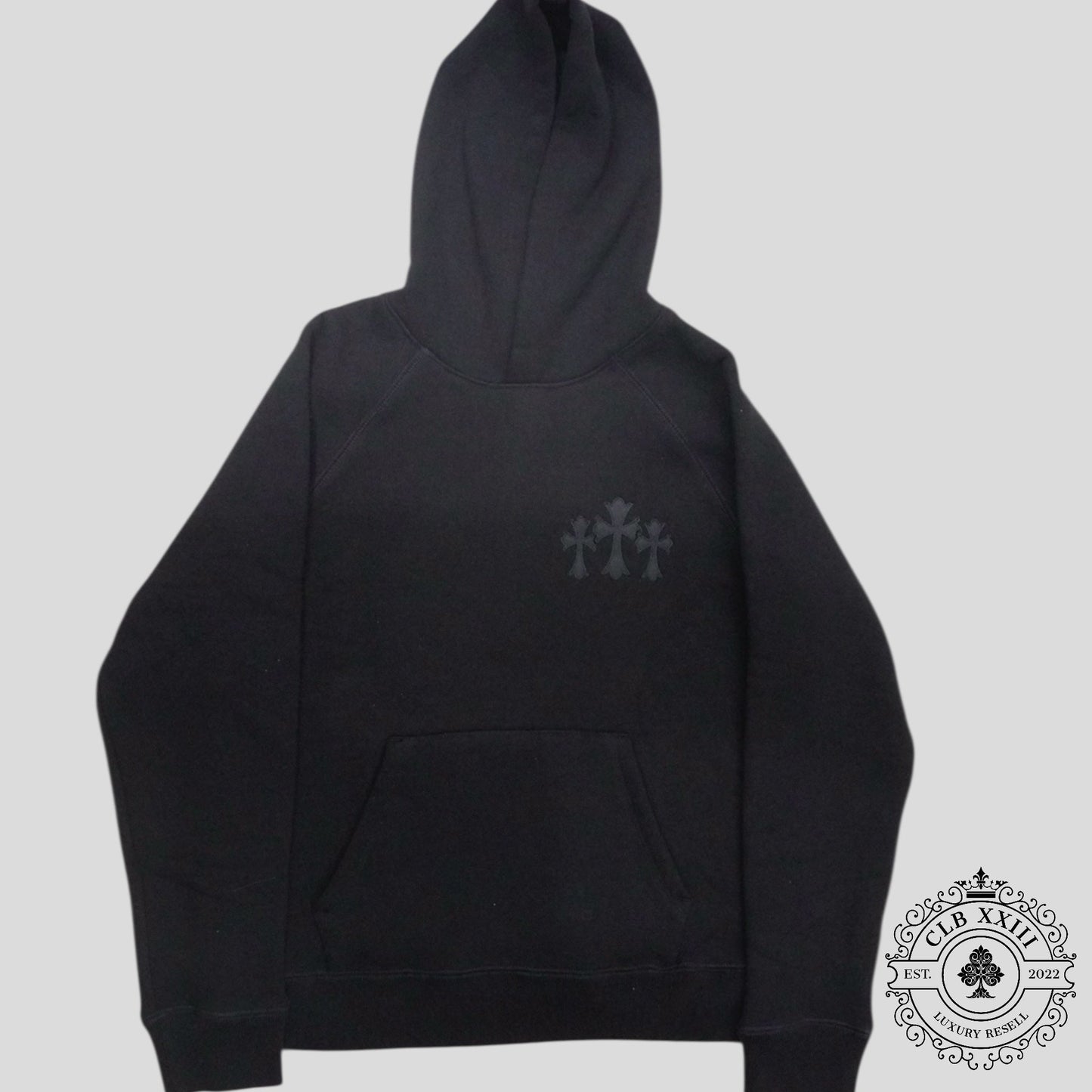 Chrome Hearts Cemetery Cross Seven-11 Hoodie in Black