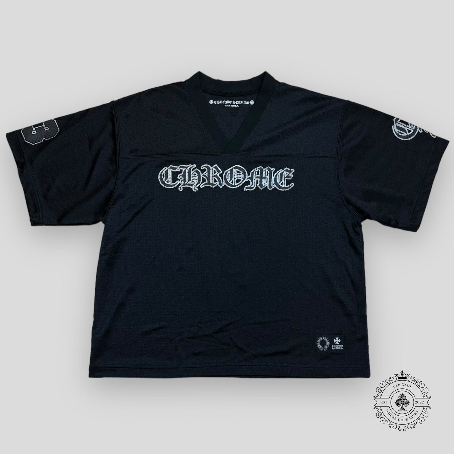 Chrome Hearts Mesh Warm Up Jersey in Black