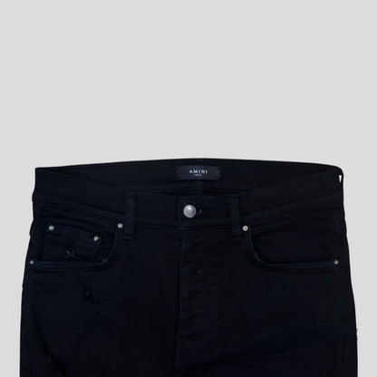 Amiri MX1 Bandana Patch Jean in Black