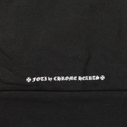 Chrome Hearts Foti Zip Up Hoodie in Black/White
