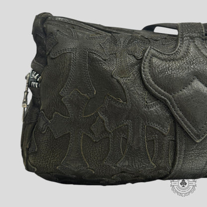 Chrome Hearts Leather Cross Patch Duffle Bag