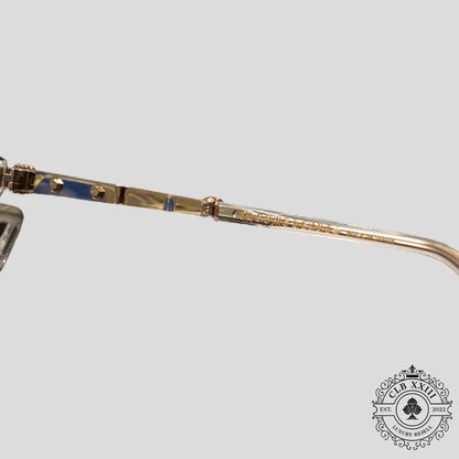 Chrome Hearts Tittansluvr Glasses in Clear/Gold