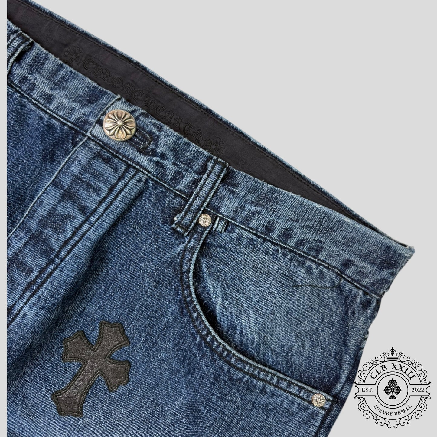 Chrome Hearts Cross Patch Turbo Diesel Jeans
