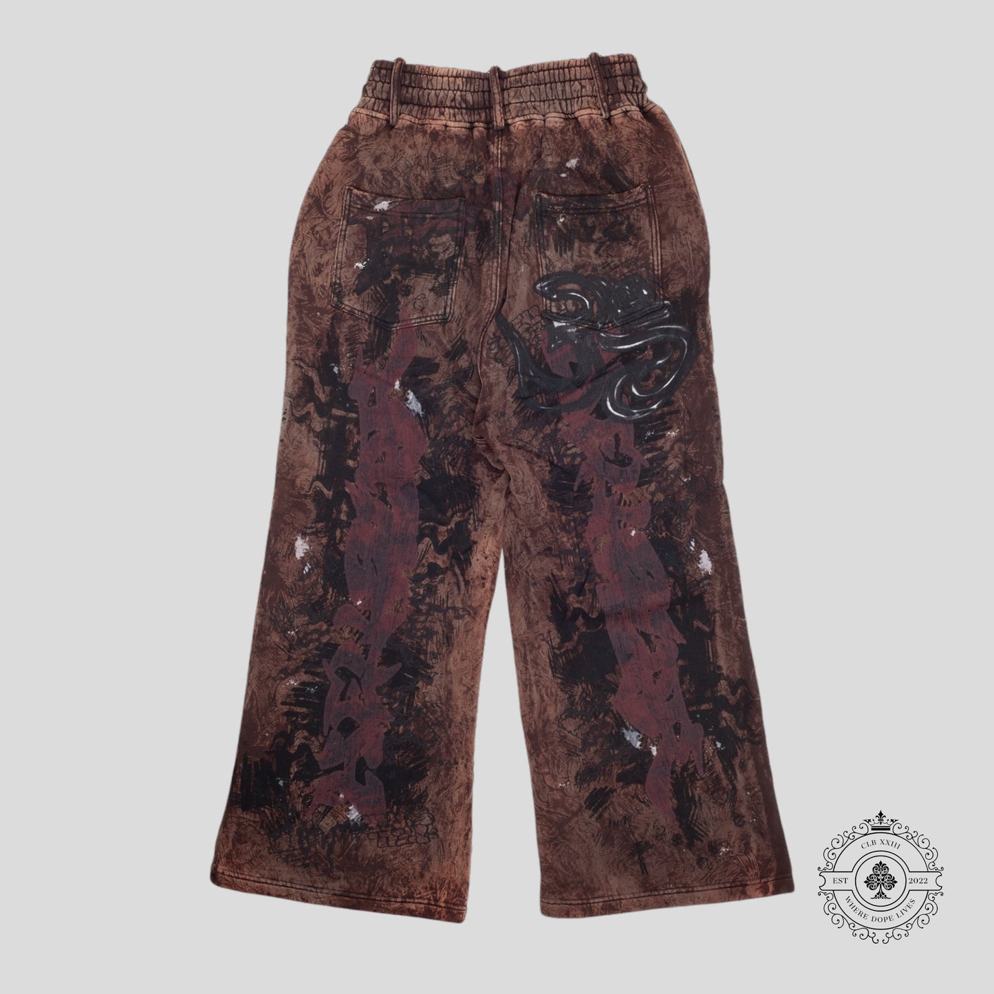 Hellstar H Star Sweatpants in Brown