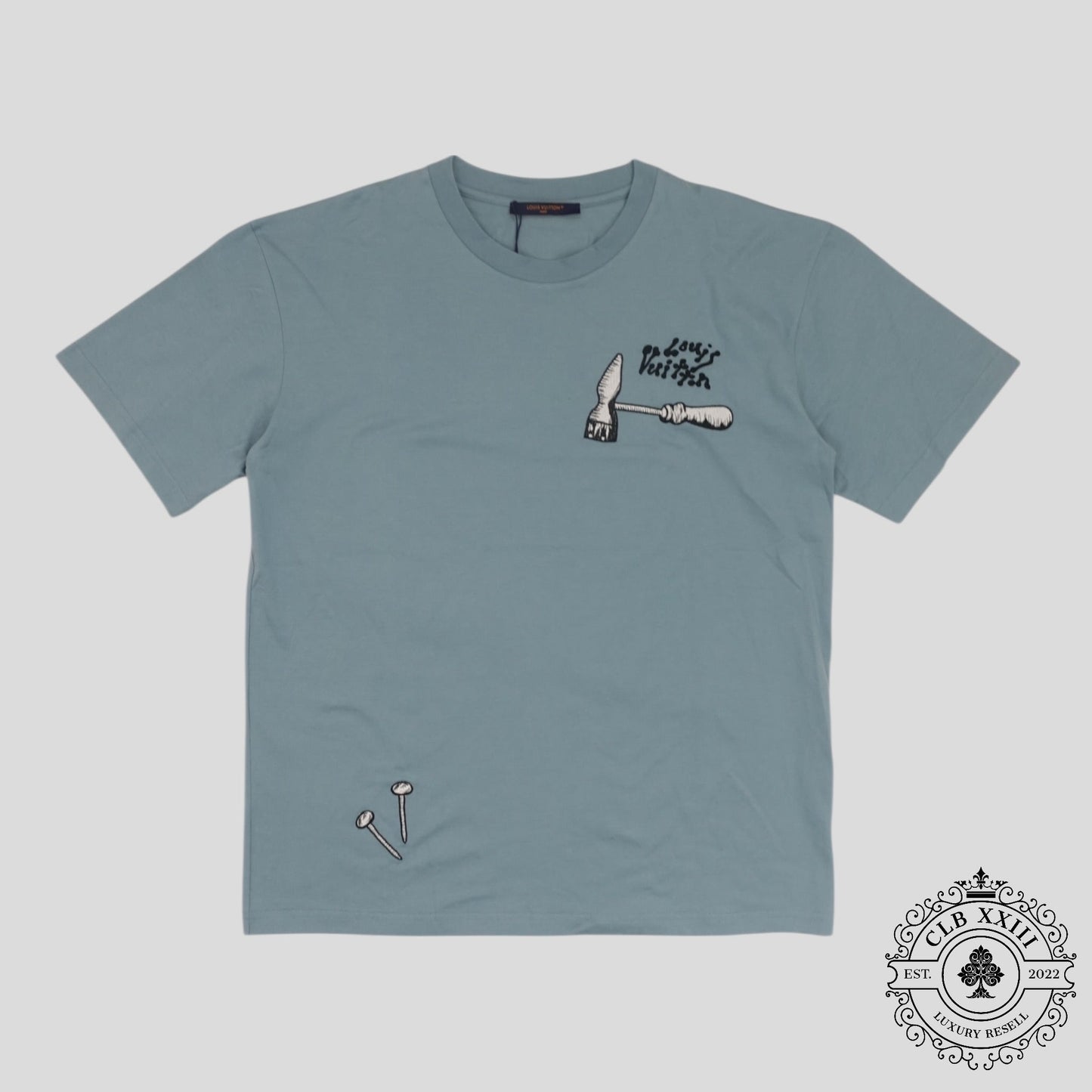 Louis Vuitton Multi Tool Embroidered Tee in Blue