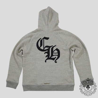 Chrome Hearts Cemetery Cross Seven-11 Hoodie in Grey