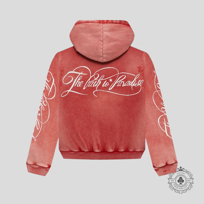 Hellstar Path To Paradise Zip Up in Red