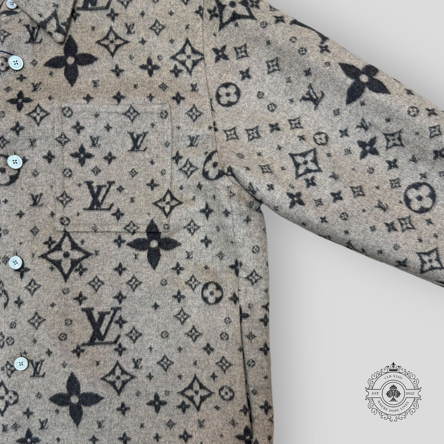 Louis Vuitton Monogram Cashmere Blend Overshirt