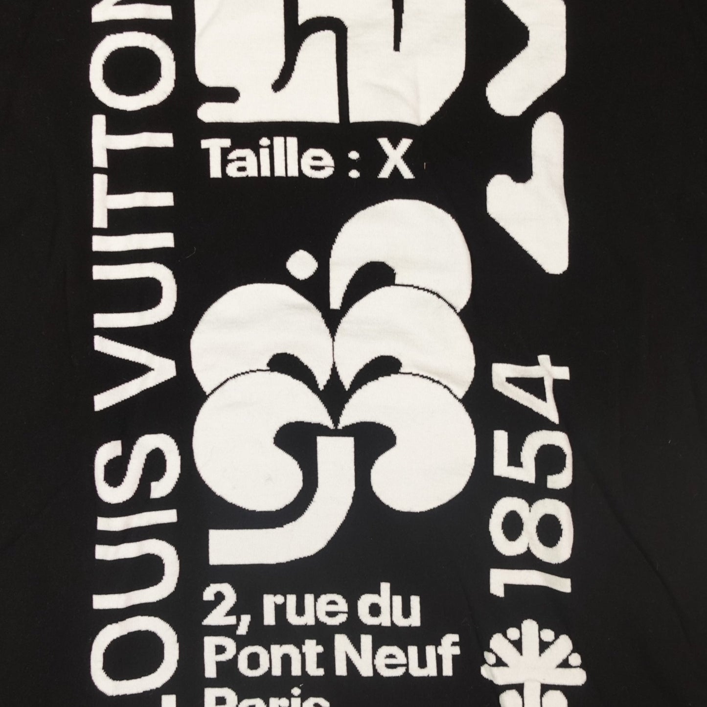 Louis Vuitton Intarsia Graphic Tee in Black
